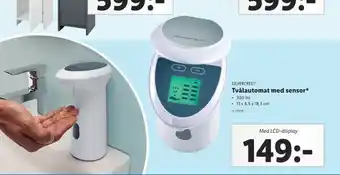 Tvålautomat med sensor