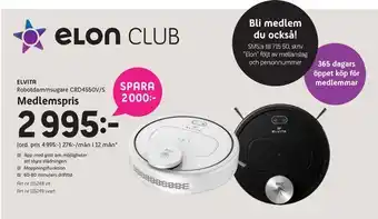 Elon Elvita robotdammsugare crd4550v/s erbjuda