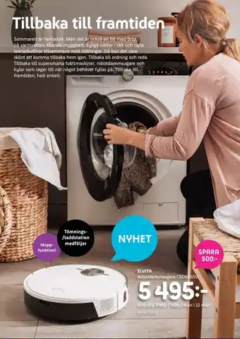 Elon Elvita robotdammsugare crd6550v erbjuda