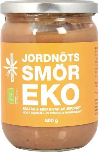 Jordnötssmör crunchy saltad eko