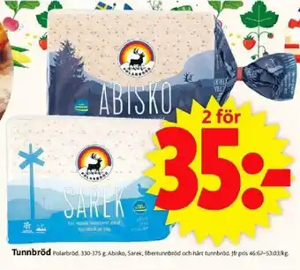 ICA Supermarket Tunnbröd 330-375g erbjuda