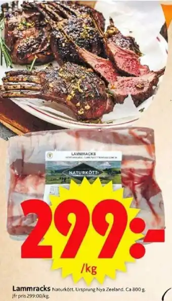 ICA Supermarket Lammracks 800g erbjuda