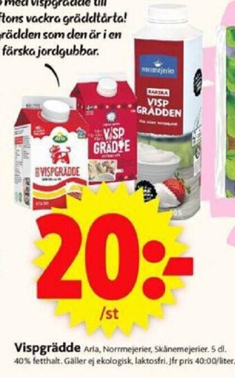 ICA Supermarket Vispgrädde erbjuda