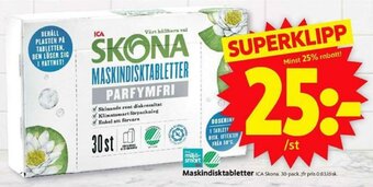 ICA Supermarket Maskindisktabletter erbjuda