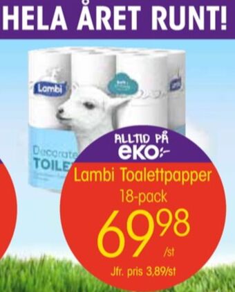 EKO Decorated toalettpapper erbjuda