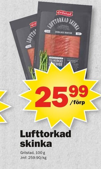 Pekås Lufttorkad skinka erbjuda