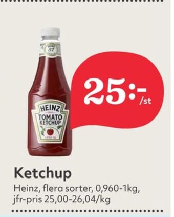 Hemköp Heinz ketchup erbjuda