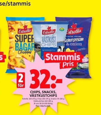 ICA Kvantum Estrella chips erbjuda