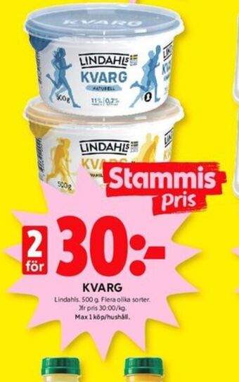 ICA Kvantum Lindahls kvarg erbjuda