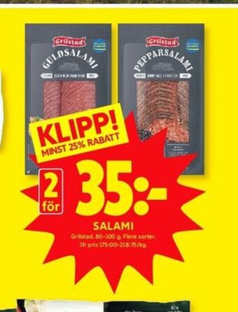 ICA Kvantum Grilstad salami erbjuda
