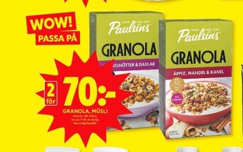 ICA Kvantum Paulùns granola erbjuda