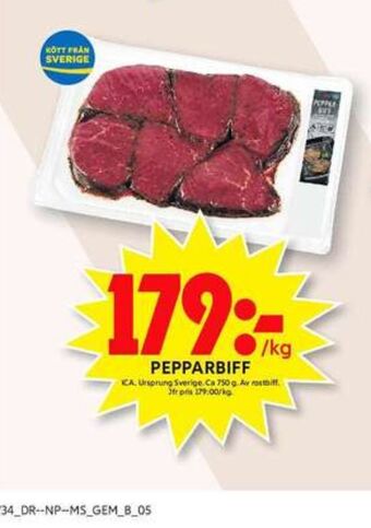 ICA Maxi Ica pepparbiff erbjuda