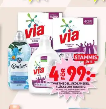 ICA Maxi Via tabort fläckborttagning erbjuda
