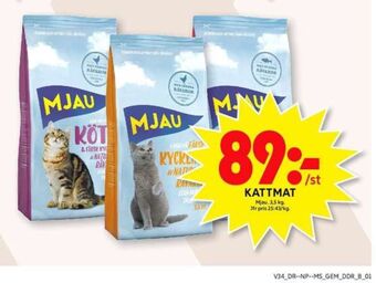 ICA Maxi Mjau kattmat erbjuda