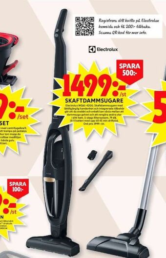 ICA Maxi Electrolux dammsugare erbjuda