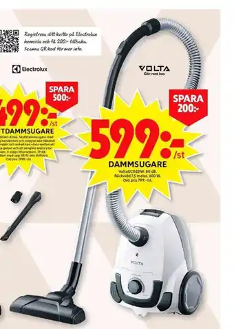 ICA Maxi Volta dammsugare erbjuda