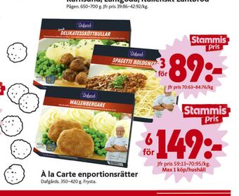 ICA Nära Dafgårds färdigrätter erbjuda