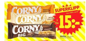 ICA Supermarket Corny bars erbjuda