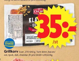 ICA Supermarket Scan grillkorv erbjuda