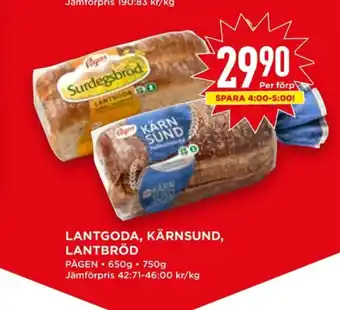 Willys Hemma Lantgoda bröd erbjuda