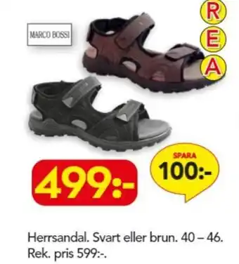 Bo Ohlsson Herrsandal. Svart eller brun. 40-46 erbjuda