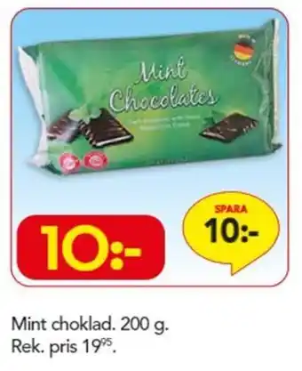 Bo Ohlsson Mint Choklad. 200g erbjuda