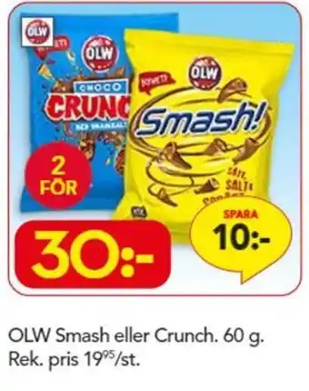 Bo Ohlsson OLW Smash eller Crunch. 60g erbjuda