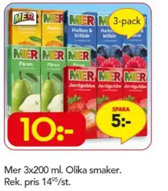 Mer 3x200 ml. Olika Smaker