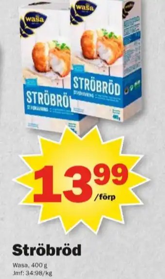 Pekås Wasa ströbröd erbjuda