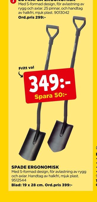 Jem&Fix Spade ergonomisk erbjuda