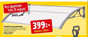 Jem&Fix Entrétak helsingborg erbjuda