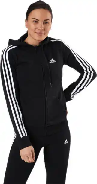 Sportamore Essentials full-zip hoodie black / white erbjuda