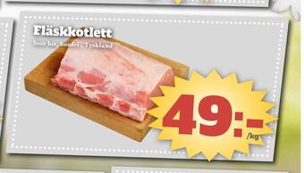Bonum Matmarknad Fläskkotlett erbjuda