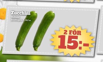 Bonum Matmarknad Zucchini erbjuda