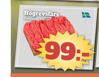 Bonum Matmarknad Högrevsfärs erbjuda