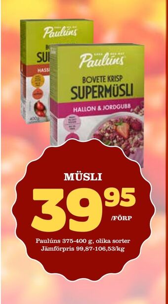 Bonum Matmarknad Müsli erbjuda