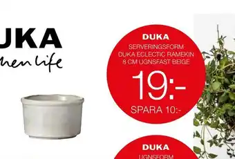 City Gross Serveringsform duka eclectic ramekin 8 cm ugnsfast beige erbjuda