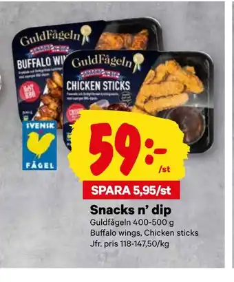 City Gross Snacks n' dip erbjuda