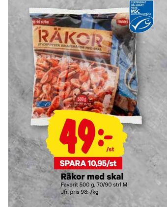 City Gross Räkor med skal erbjuda