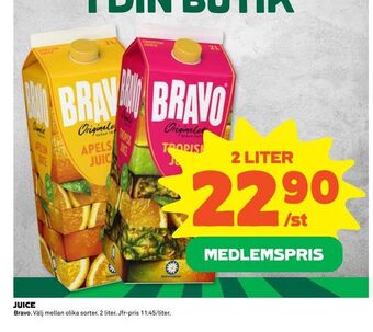 Coop Extra Juice erbjuda