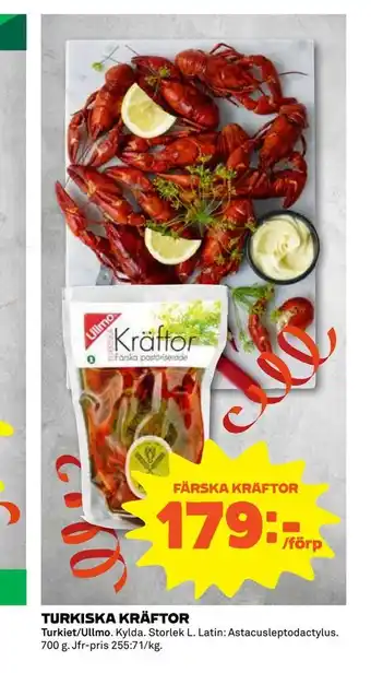 Coop Extra Turkiska kräftor erbjuda