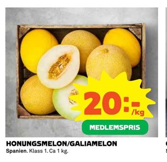 Coop Extra Honungsmelon/galiamelon erbjuda