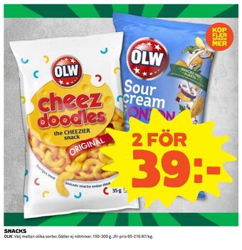 Coop Extra Snacks erbjuda