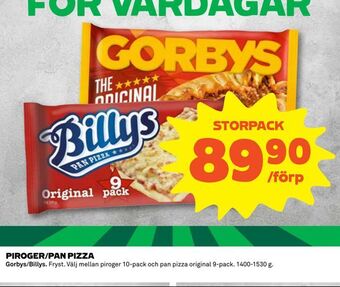 Coop Konsum Piroger/pan pizza erbjuda