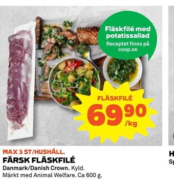 Coop Daglivs Färsk fläskfilé erbjuda