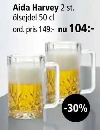 Kitch'n Aida Harvey 2 st. ölsejdel 50 cl erbjuda