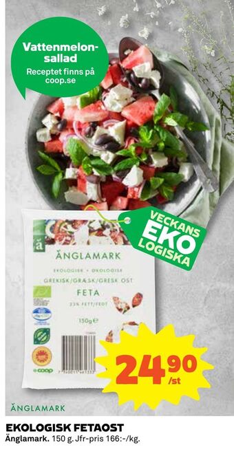 Coop Daglivs Ekologisk fetaost erbjuda