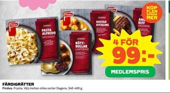 Coop Daglivs Färdigrätter erbjuda