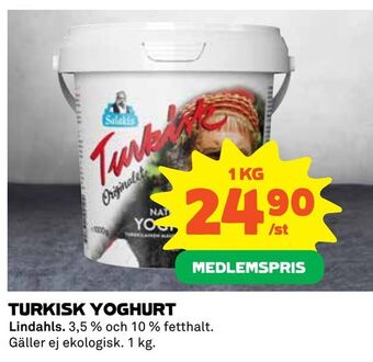 Coop Daglivs Turkisk yoghurt erbjuda