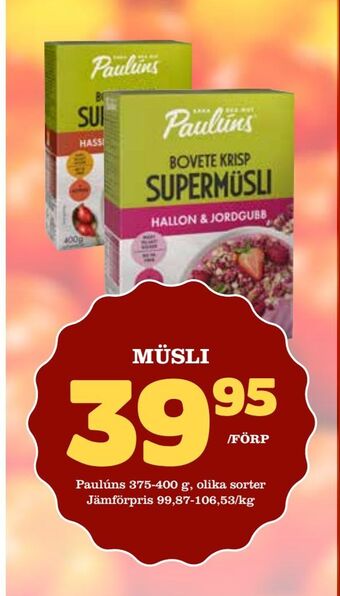 Din Mat Müsli erbjuda